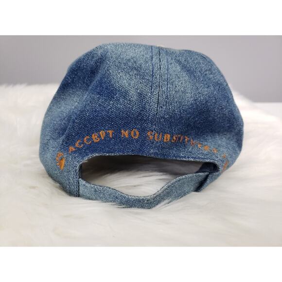 VINTAGE Boyds Bear Baseball‎ Hat Bearwear Denim Cap Adjustable 90s Dad Mom 80s - Picture 5 of 8